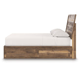 Chirason Brown Storage Panel Bedroom Set with 4 Side Drawers from Ashley Furniture - Luna Furniture
