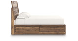 Chirason Brown King Panel Bed with Storage from Ashley Furniture - Luna Furniture
