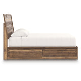 Chirason Brown Storage Panel Bedroom Set with 4 Side Drawers from Ashley Furniture - Luna Furniture