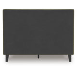 Chirason Sage Green Full Upholstered Bed with Mirrored Dresser, Nightstand and Wide Chest from Ashley Furniture - Luna Furniture
