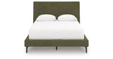 Chirason Sage Green Full Upholstered Bed with Roll Slats from Ashley Furniture - Luna Furniture