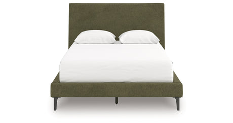 Chirason Sage Green Full Upholstered Bed with Roll Slats from Ashley Furniture - Luna Furniture