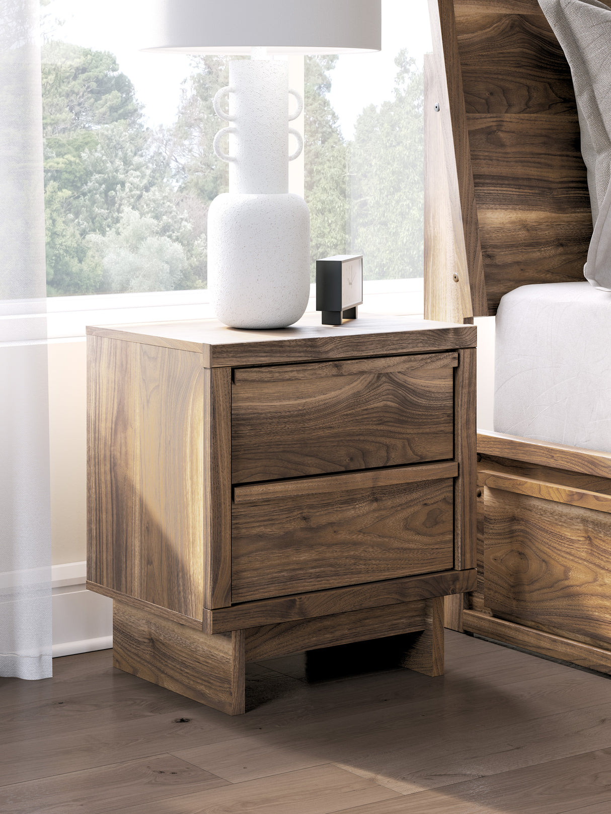 Chirason Brown Storage Panel Bedroom Set with 2 One-Side Drawers from Ashley - Luna Furniture