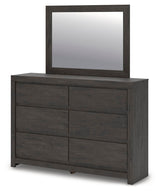 Fraluna Charcoal Queen Panel Bed, Dresser and Mirror from Ashley Furniture - Luna Furniture