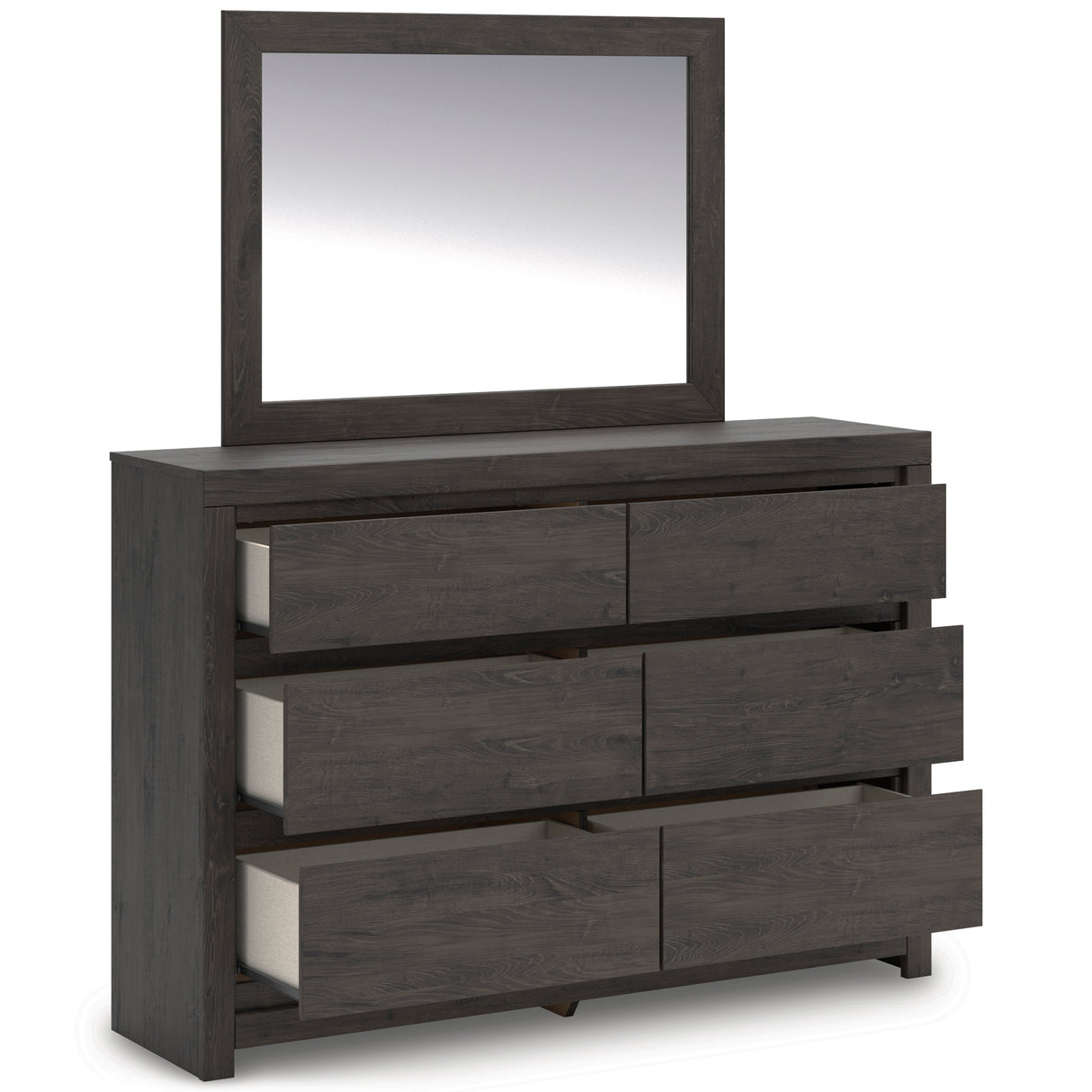 Fraluna Charcoal Storage Panel Bedroom Set with 2 Footboard Drawers from Ashley Furniture - Luna Furniture