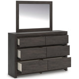 Fraluna Charcoal Storage Panel Bedroom Set with 2 Footboard Drawers from Ashley Furniture - Luna Furniture