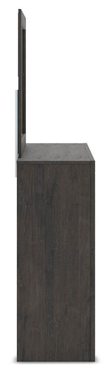 Fraluna Charcoal Queen Panel Bed, Dresser and Mirror from Ashley Furniture - Luna Furniture