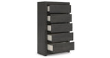 Fraluna Charcoal Chest of Drawers from Ashley - Luna Furniture