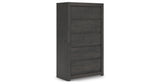 Fraluna Charcoal Chest of Drawers from Ashley - Luna Furniture