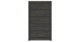 Fraluna Queen Panel Bed with Mirrored Dresser, Chest and Nightstand in Charcoal from Ashley Furniture - Luna Furniture