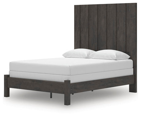 Fraluna Charcoal Queen Panel Bed, Dresser and Mirror from Ashley - Luna Furniture