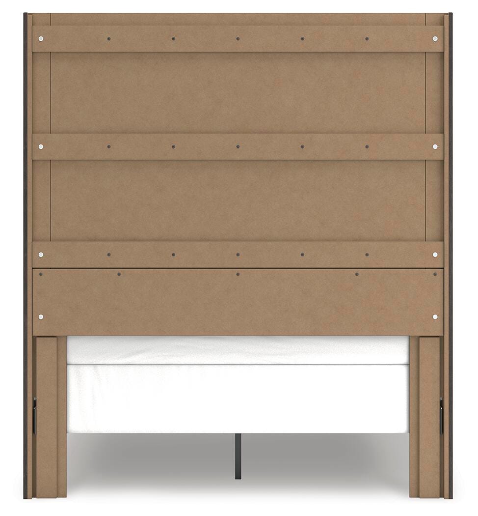 Fraluna Charcoal Queen Panel Bed, Dresser and Mirror from Ashley Furniture - Luna Furniture