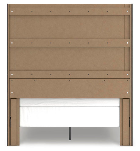 Fraluna Charcoal Queen Panel Bed, Dresser and Mirror from Ashley - Luna Furniture
