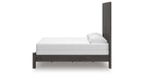 Fraluna Queen Panel Bed with Mirrored Dresser, Chest and Nightstand in Charcoal from Ashley Furniture - Luna Furniture