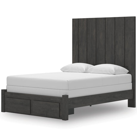 Fraluna Charcoal Storage Panel Bedroom Set with 2 Footboard Drawers from Ashley Furniture - Luna Furniture