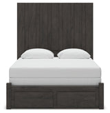 Fraluna Charcoal Queen Panel Storage Bed, Dresser and Mirror from Ashley Furniture - Luna Furniture