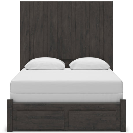 Fraluna Charcoal Storage Panel Bedroom Set with 2 Footboard Drawers from Ashley Furniture - Luna Furniture