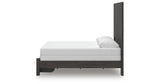 Fraluna Queen Panel Storage Bed with Mirrored Dresser, Chest and Nightstand in Charcoal from Ashley Furniture - Luna Furniture