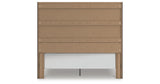 Fraluna King Panel Bed with Mirrored Dresser, Chest and 2 Nightstands in Charcoal from Ashley Furniture - Luna Furniture