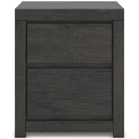 Fraluna Charcoal Storage Panel Bedroom Set with 2 Footboard Drawers from Ashley Furniture - Luna Furniture