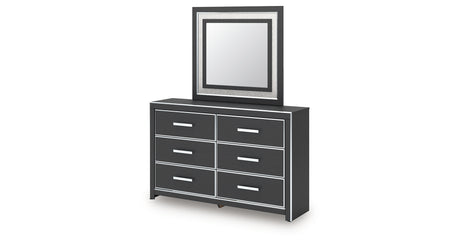 Zuraleus Black King Storage Bed, Dresser, Mirror, Chest and Nightstand from Ashley - Luna Furniture