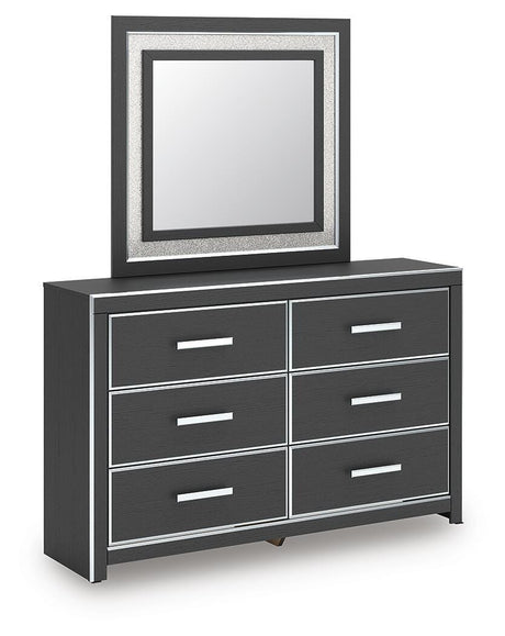 Zuraleus Black King Storage Bed, Dresser, Mirror, Chest and Nightstand from Ashley - Luna Furniture