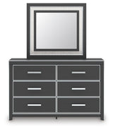 Zuraleus Black Dresser and Mirror from Ashley Furniture - Luna Furniture
