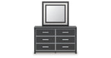 Zuraleus Black Dresser and Mirror from Ashley Furniture - Luna Furniture