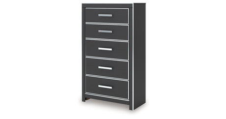 Zuraleus Black King Storage Bed, Dresser, Mirror, Chest and Nightstand from Ashley - Luna Furniture