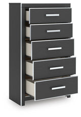 Zuraleus Black King Storage Bed, Dresser, Mirror, Chest and Nightstand from Ashley - Luna Furniture