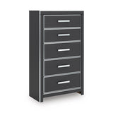 Zuraleus Black Upholstered Platform Bedroom Set from Ashley Furniture - Luna Furniture