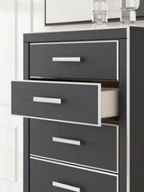 Zuraleus Black King Storage Bed, Dresser, Mirror, Chest and Nightstand from Ashley - Luna Furniture