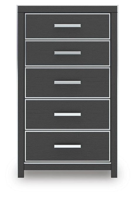 Zuraleus Black King Storage Bed, Dresser, Mirror, Chest and Nightstand from Ashley - Luna Furniture
