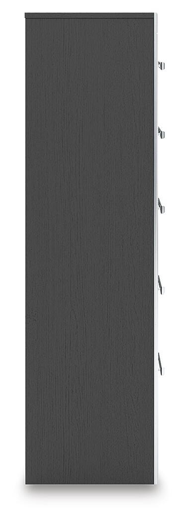 Zuraleus Black King Upholstered Bed, 2 Chests and 2 Nightstands from Ashley - Luna Furniture