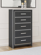Zuraleus Black King Storage Bed, Dresser, Mirror, Chest and Nightstand from Ashley - Luna Furniture