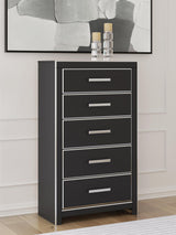 Zuraleus Black King Storage Bed, Dresser, Mirror, Chest and Nightstand from Ashley - Luna Furniture
