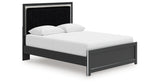 Zuraleus Black Queen Upholstered Platform Bed from Ashley Furniture - Luna Furniture