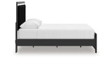 Zuraleus Black Queen Upholstered Platform Bed from Ashley Furniture - Luna Furniture