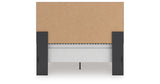Zuraleus Black Queen Upholstered Panel Bed from Ashley Furniture - Luna Furniture