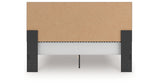 Zuraleus Black King Upholstered Platform Bed from Ashley Furniture - Luna Furniture