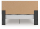 Zuraleus Black King Upholstered Platform Bed from Ashley Furniture - Luna Furniture