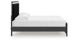 Zuraleus Black King Upholstered Platform Bed from Ashley Furniture - Luna Furniture