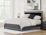 Zuraleus Black King Upholstered Platform Bed from Ashley Furniture - Luna Furniture