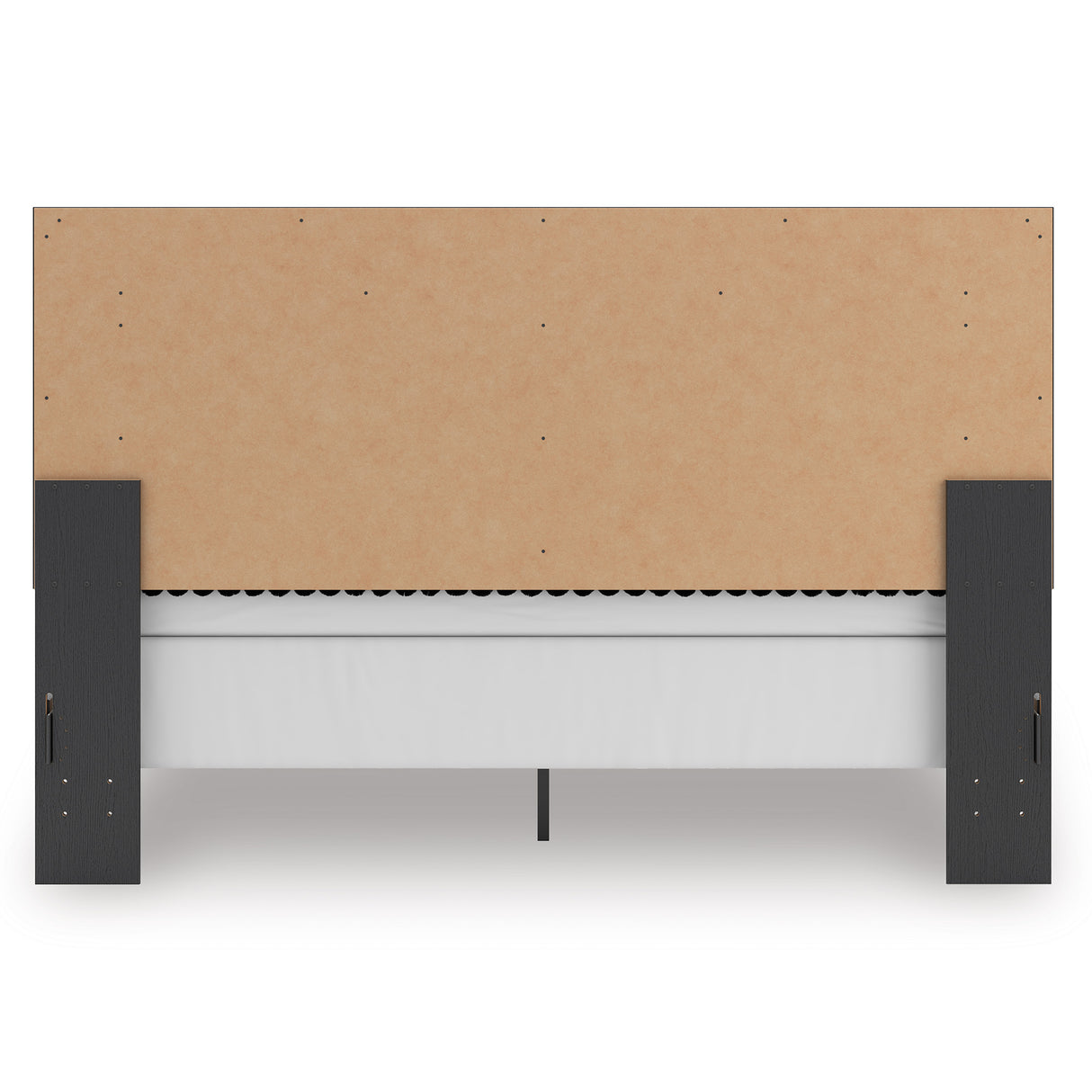 Zuraleus Black King Upholstered Panel Bed from Ashley - Luna Furniture