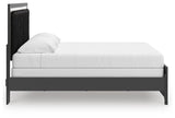 Zuraleus Black King Upholstered Panel Bed from Ashley Furniture - Luna Furniture