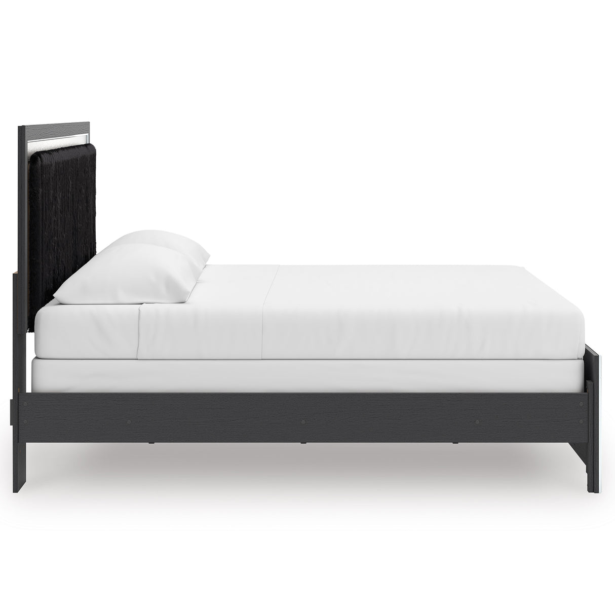 Zuraleus Black King Upholstered Panel Bed from Ashley - Luna Furniture