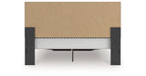 Zuraleus Black King Upholstered Panel Storage Bed from Ashley Furniture - Luna Furniture