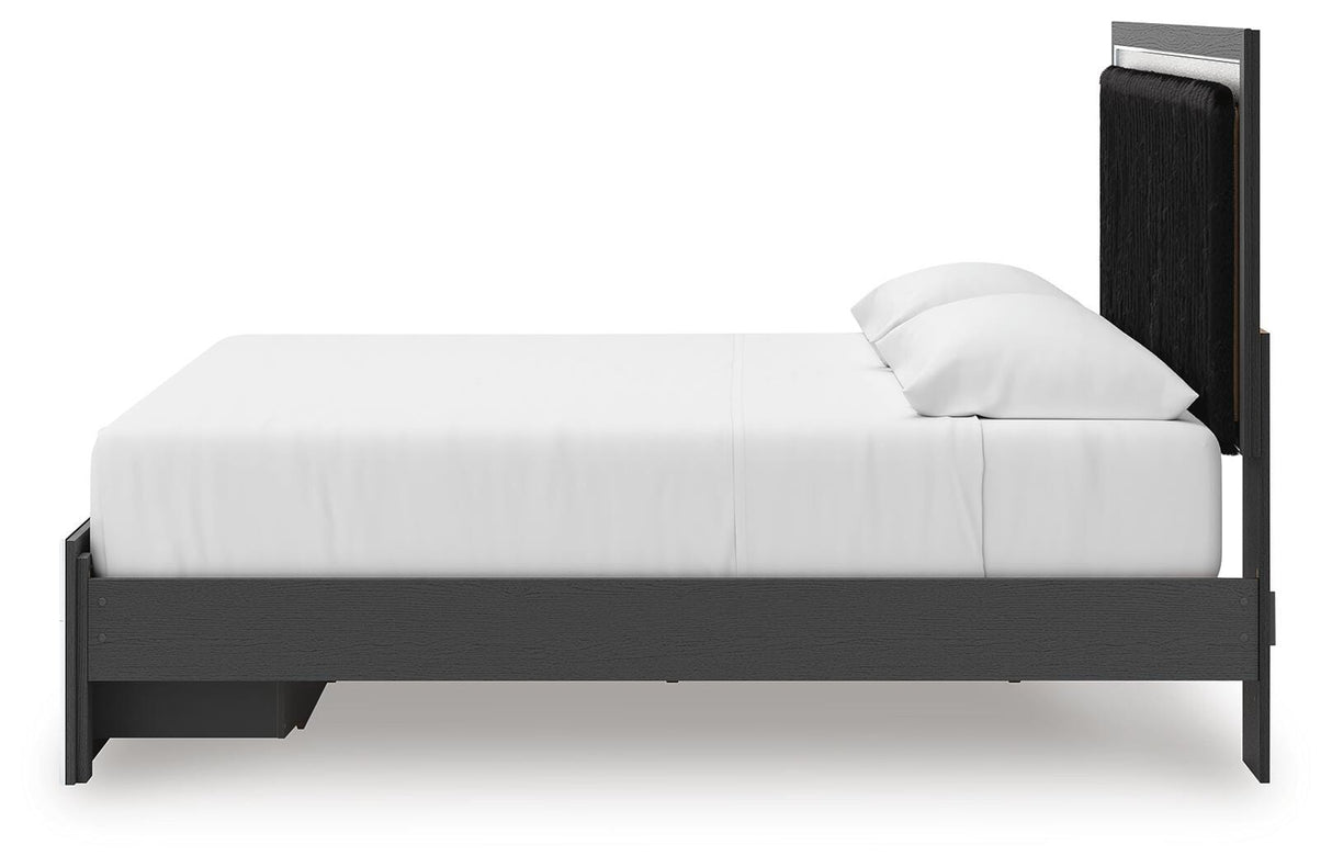Zuraleus Black King Storage Bed, Dresser, Mirror, Chest and Nightstand from Ashley - Luna Furniture