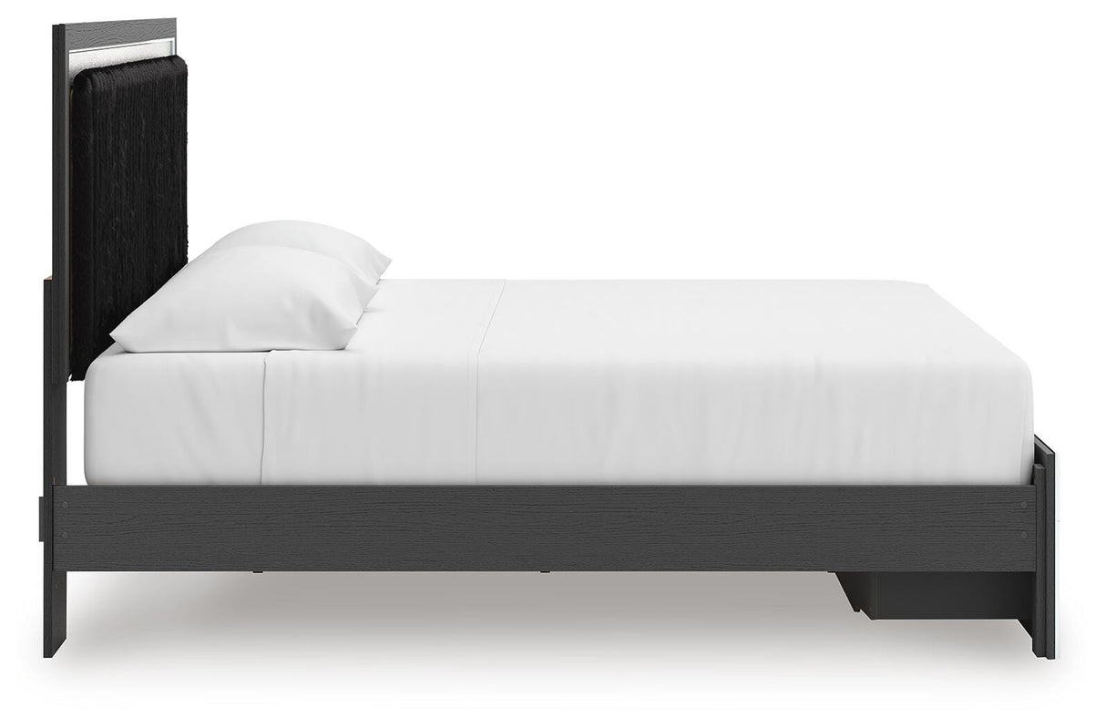 Zuraleus Black King Storage Bed, Dresser, Mirror, Chest and Nightstand from Ashley - Luna Furniture