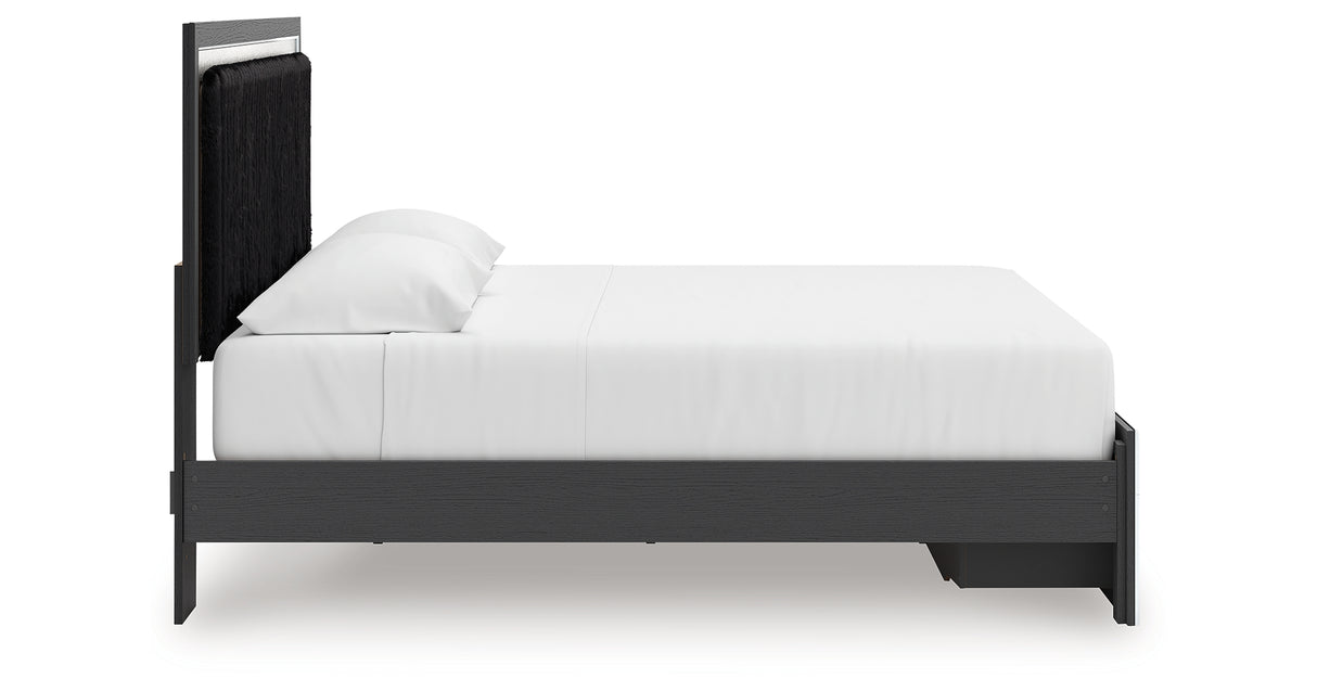 Zuraleus Black King Storage Bed, Dresser, Mirror, Chest and Nightstand from Ashley - Luna Furniture